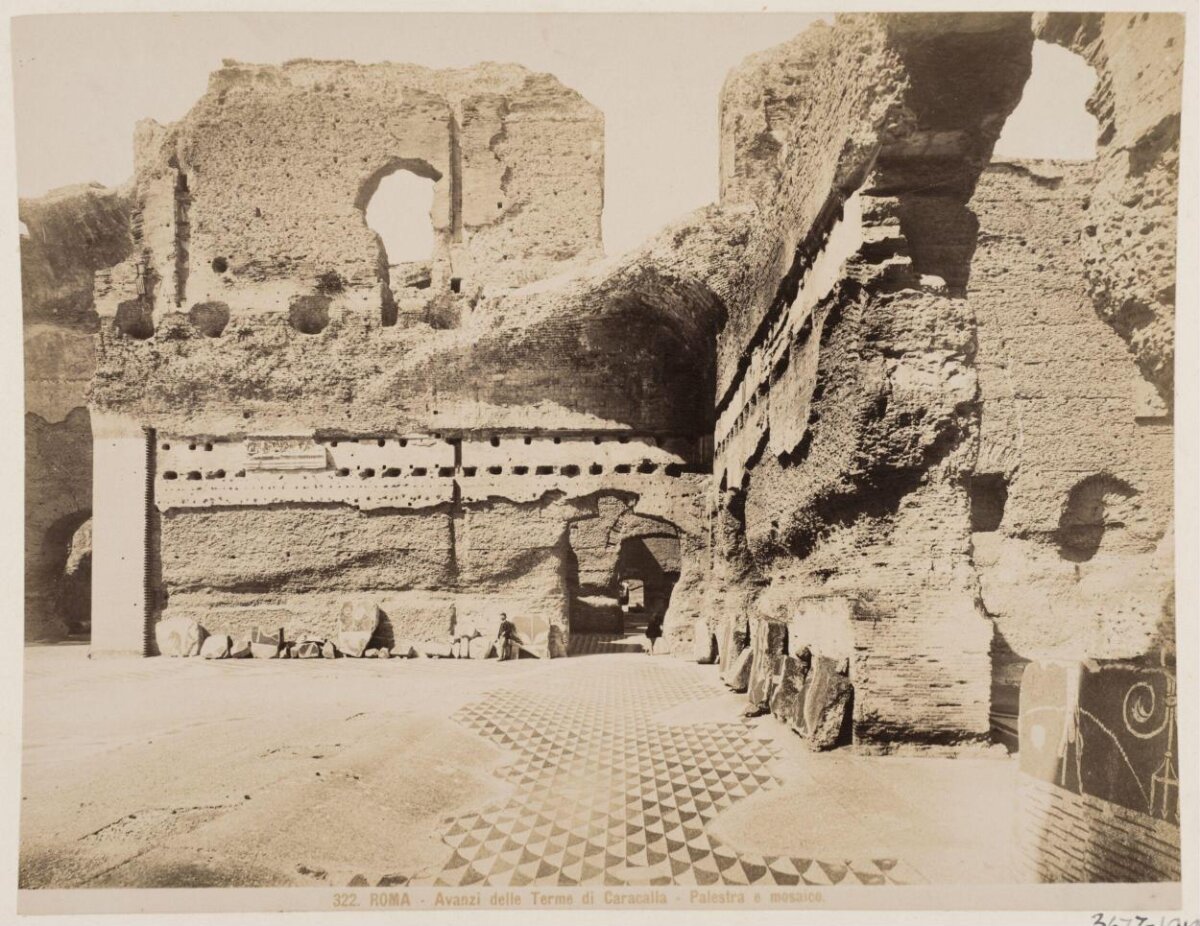 Ruins of Caracalla Baths in Rome