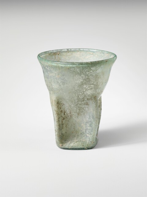 Ancient Pale Green Glass Cup