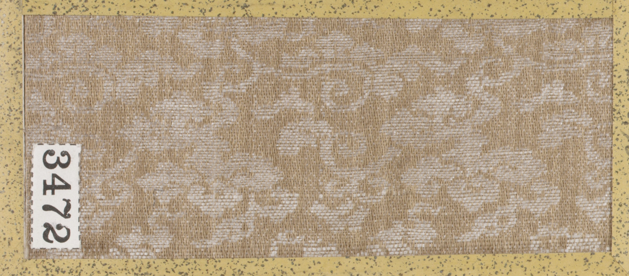Beige Damask Pattern Fabric Swatch