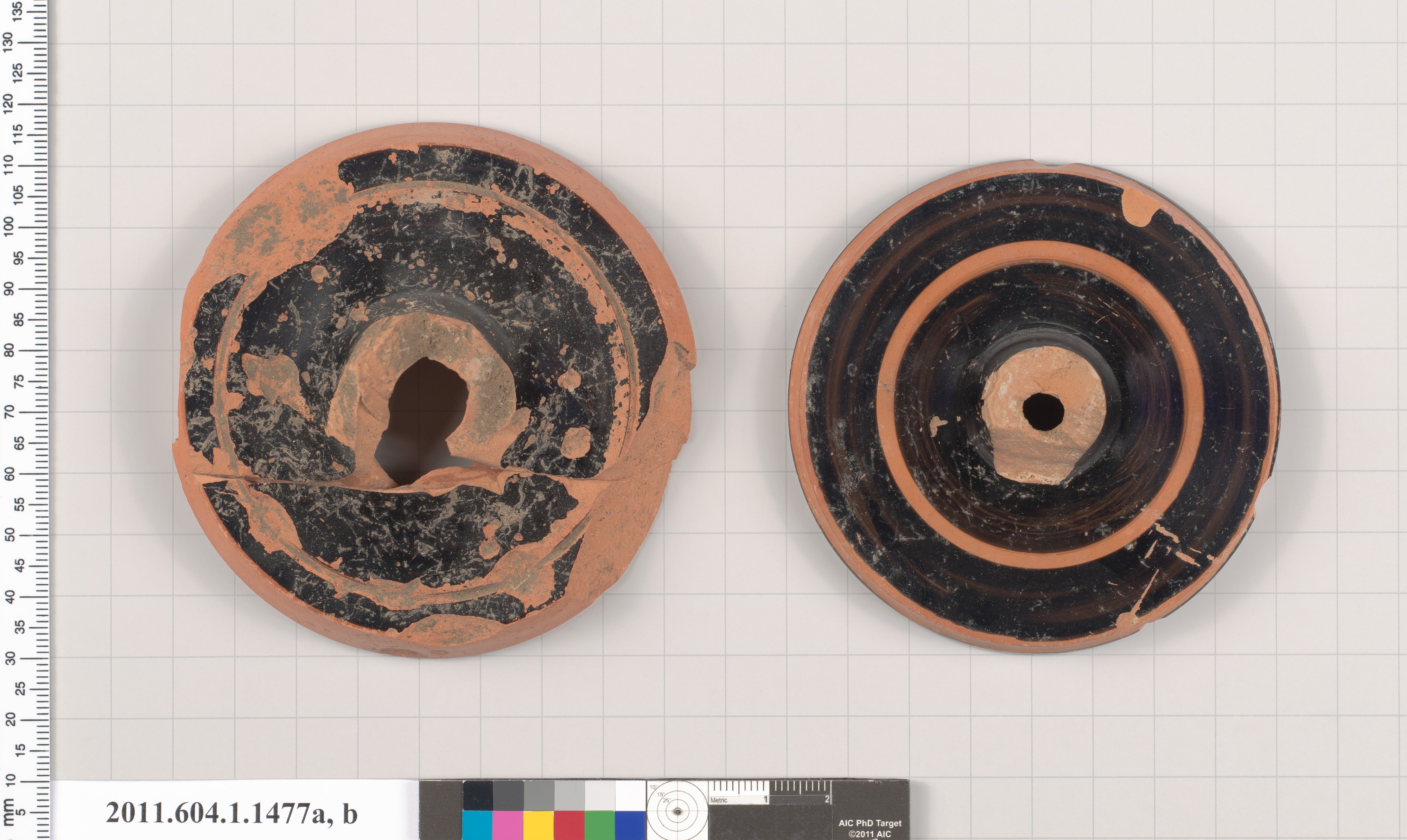 Two Ancient Ceramic Base Fragments