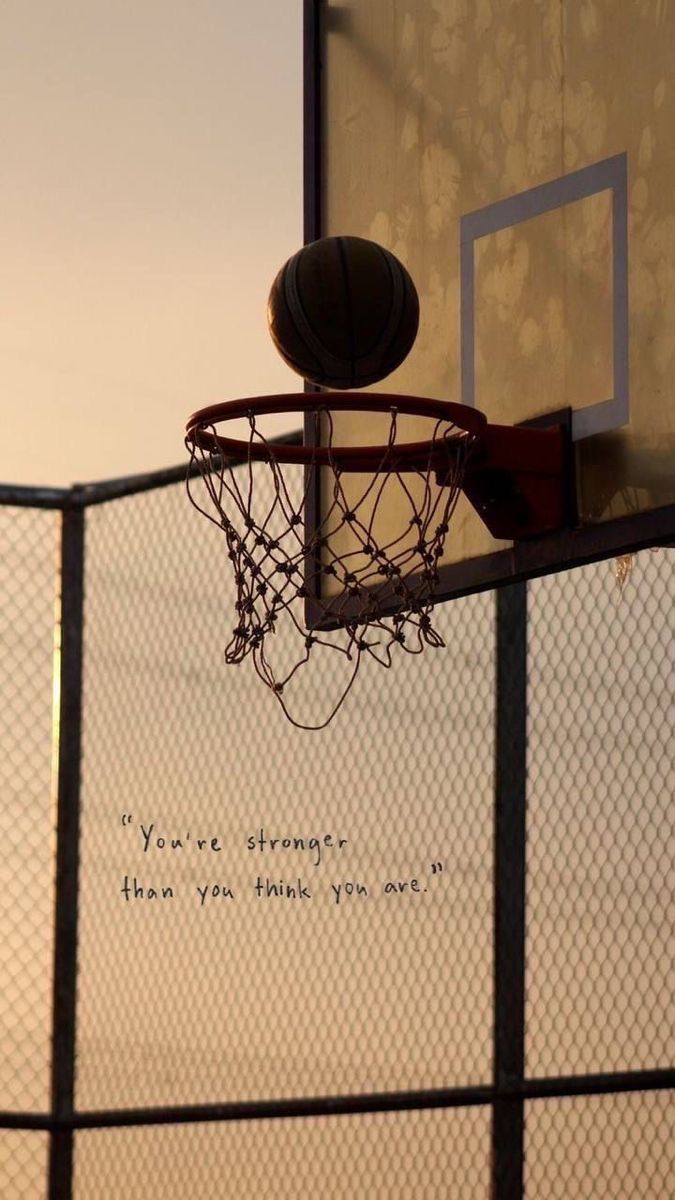 Basketball About to Drop Into Hoop