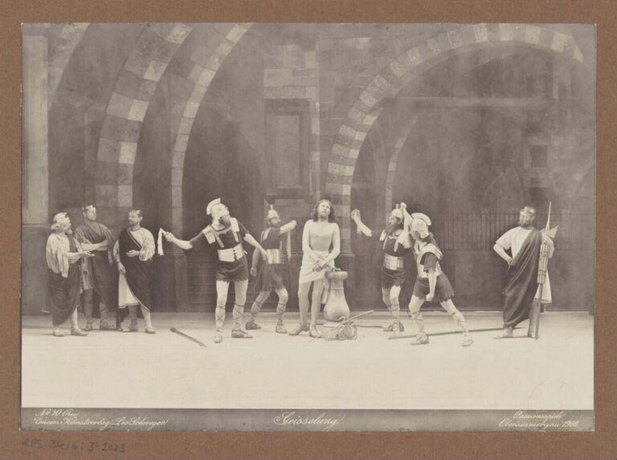 1900 Passion Play Flagellation Scene