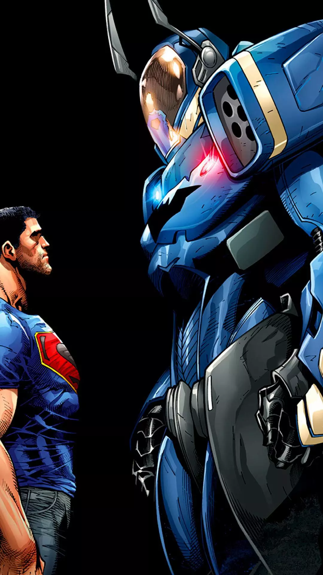 Superman Confronts Batman Mech Armor