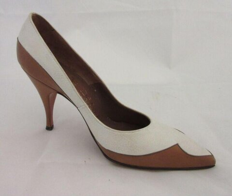 Two-tone Pointed Toe High Heel