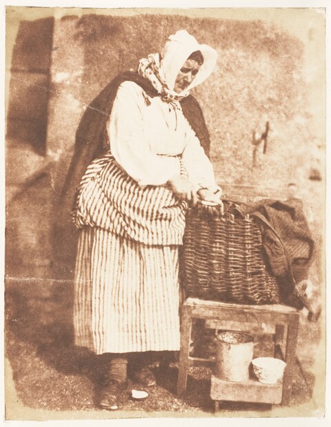 Working Woman with Woven Basket