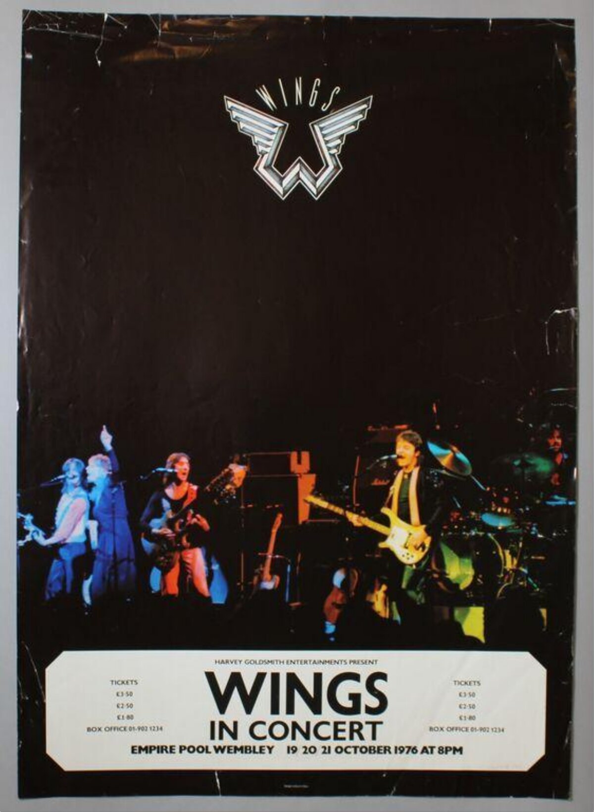 Wings 1976 Wembley Concert Poster