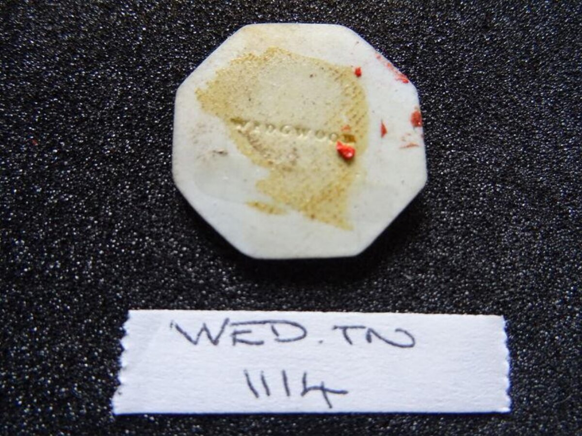 Wedgwood Pottery Fragment with Label