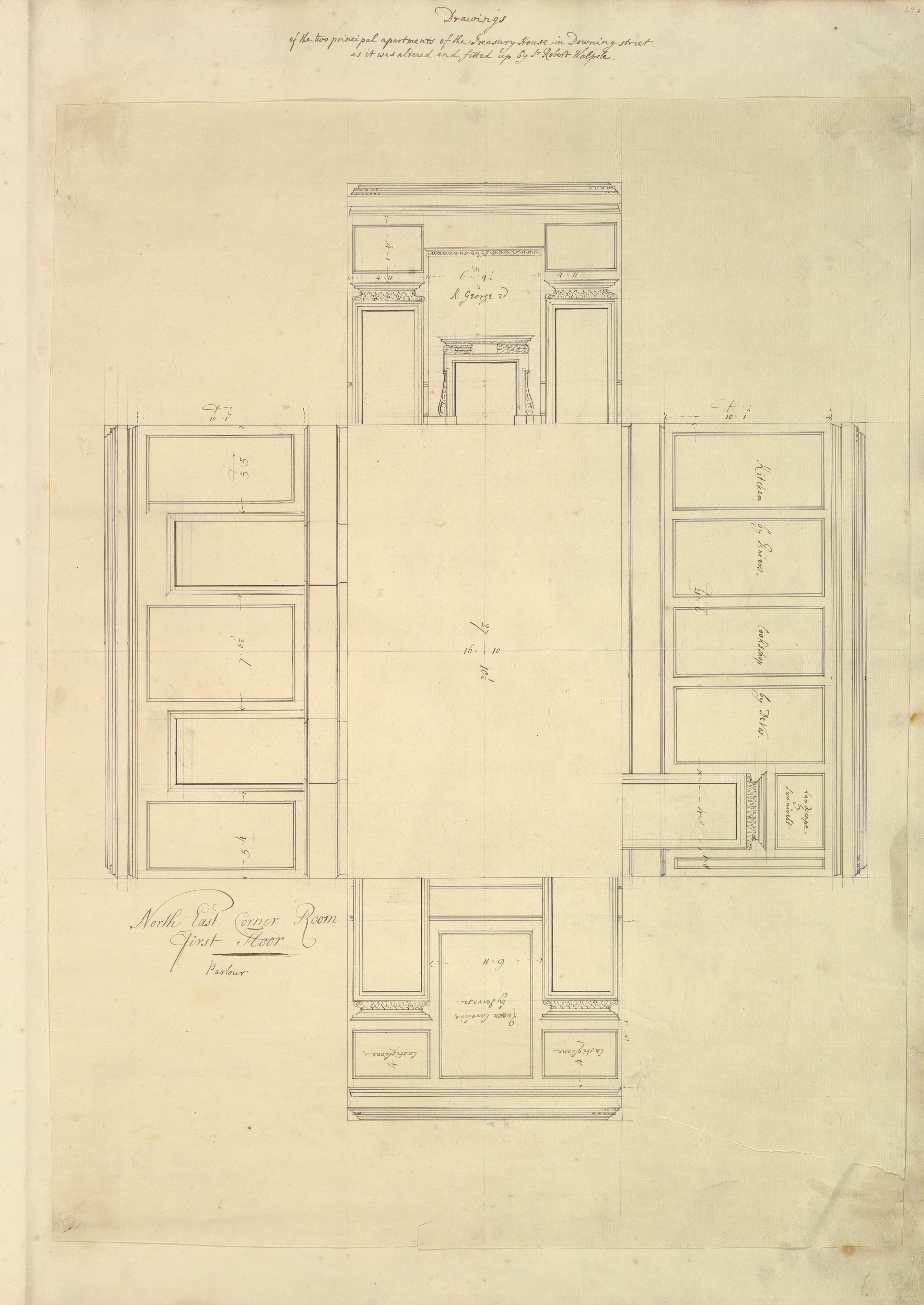 North East Corner Room Architectural Drawing