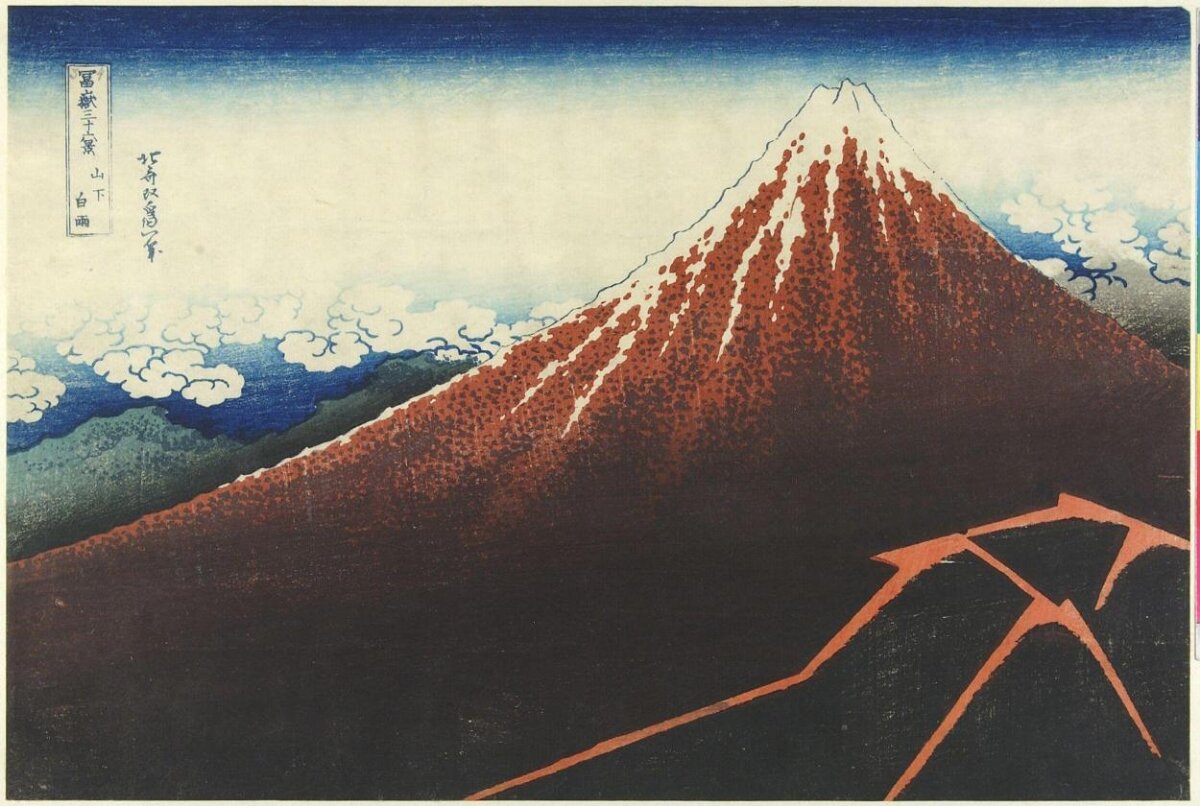 Woodblock Print of Mount Fuji