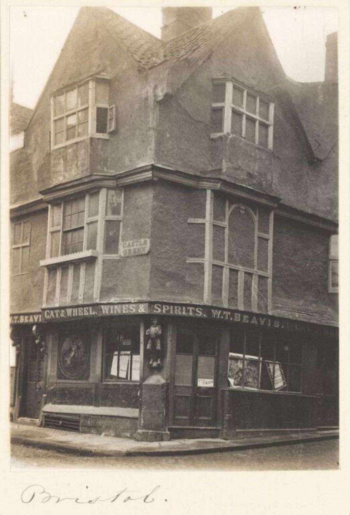 Vintage Cat & Wheel Pub in Bristol