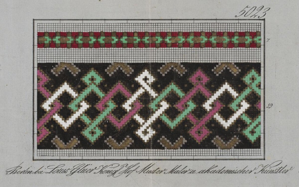 Antique Berlin Cross Stitch Pattern