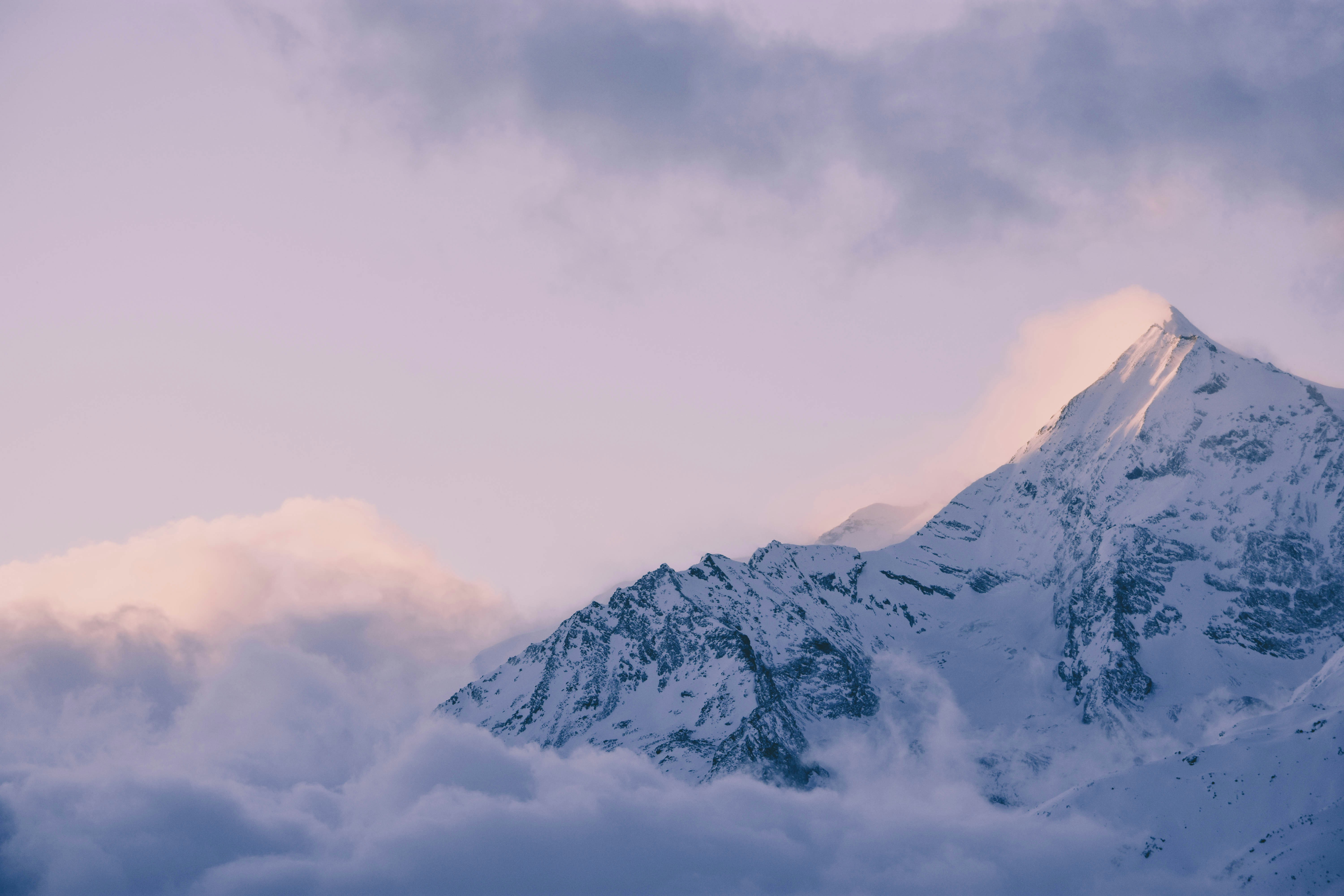 Snow-capped Mountain Peak