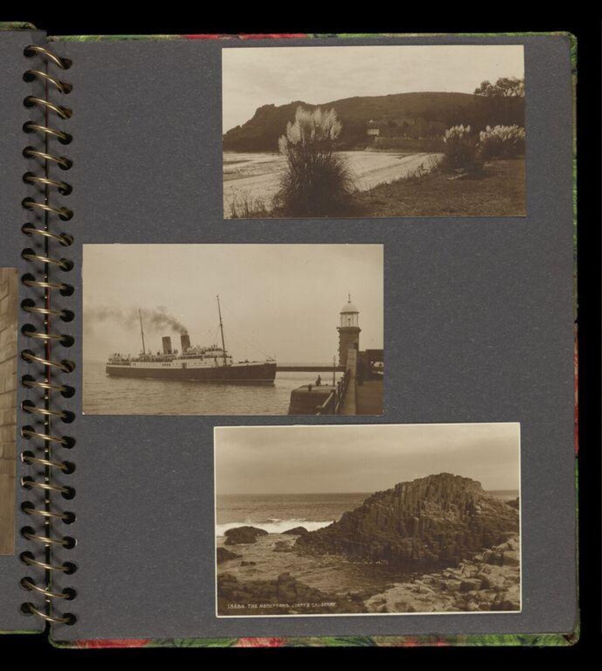 Vintage Travel Photo Album Page