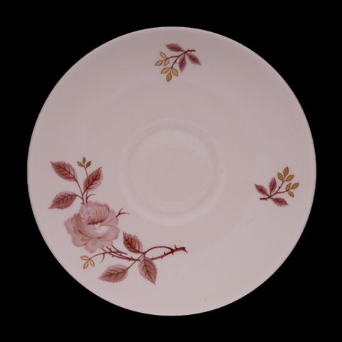Vintage Floral Ceramic Saucer