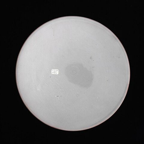 Back View of Round Ceramic Plate