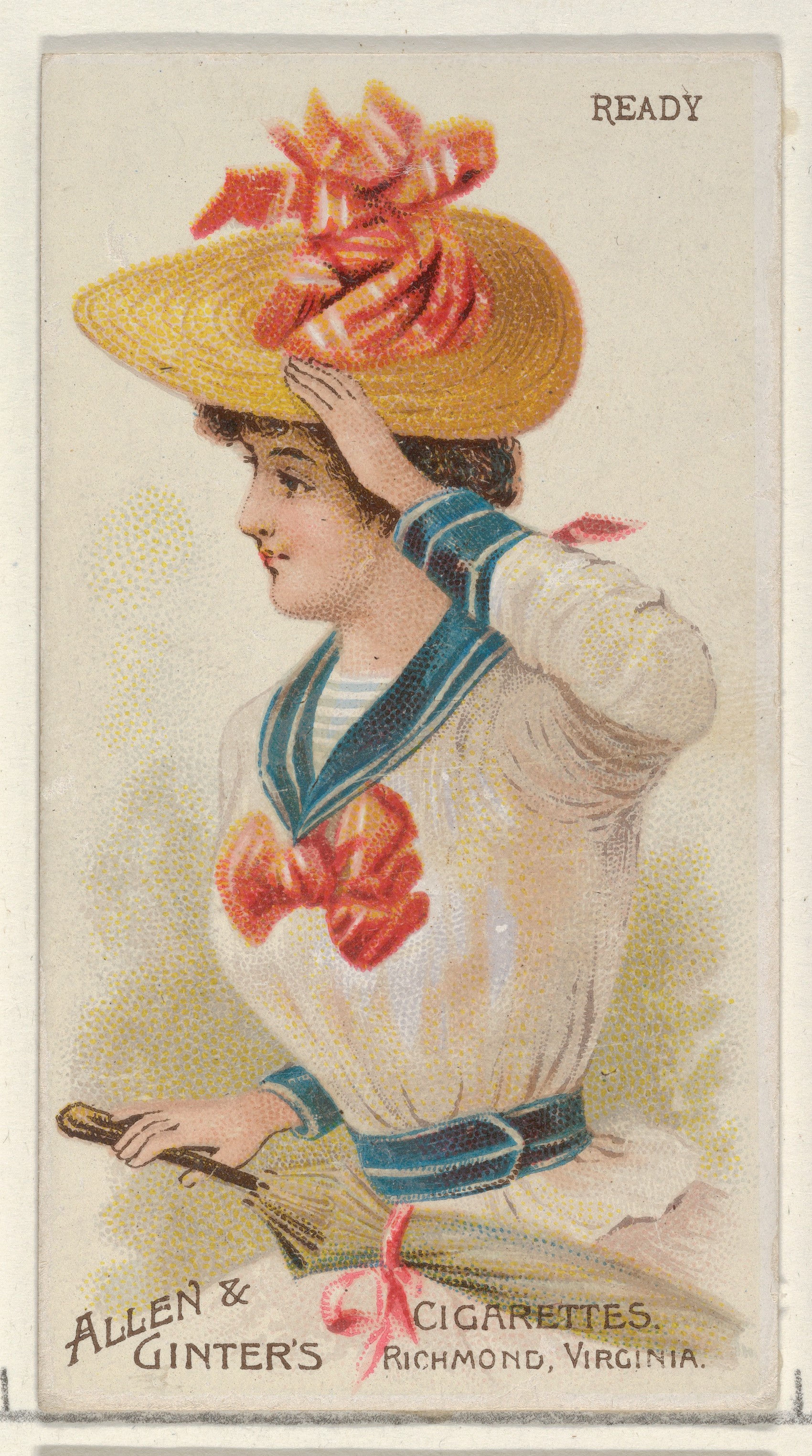 Vintage Cigarette Card of a Woman