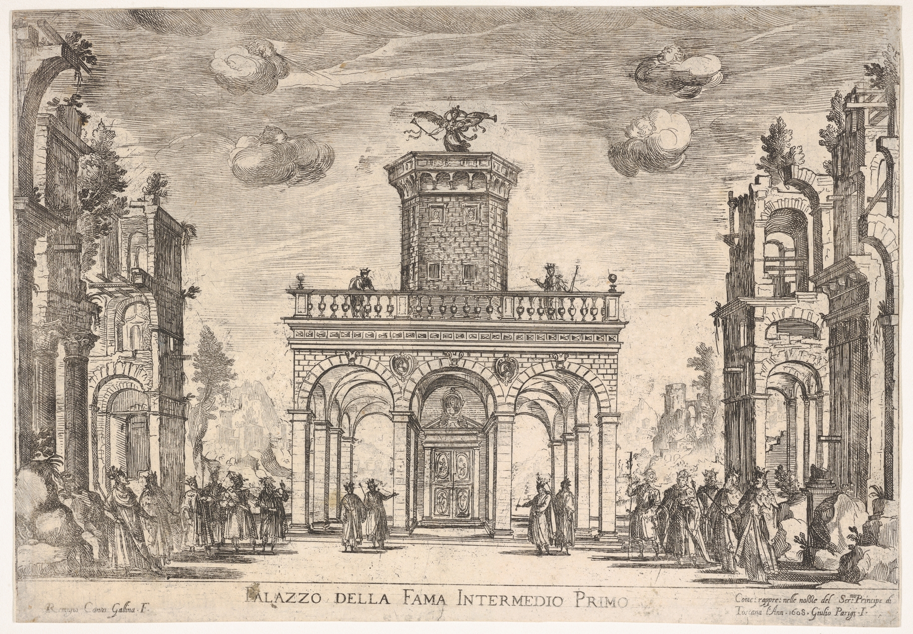 Palazzo della Fama Etching