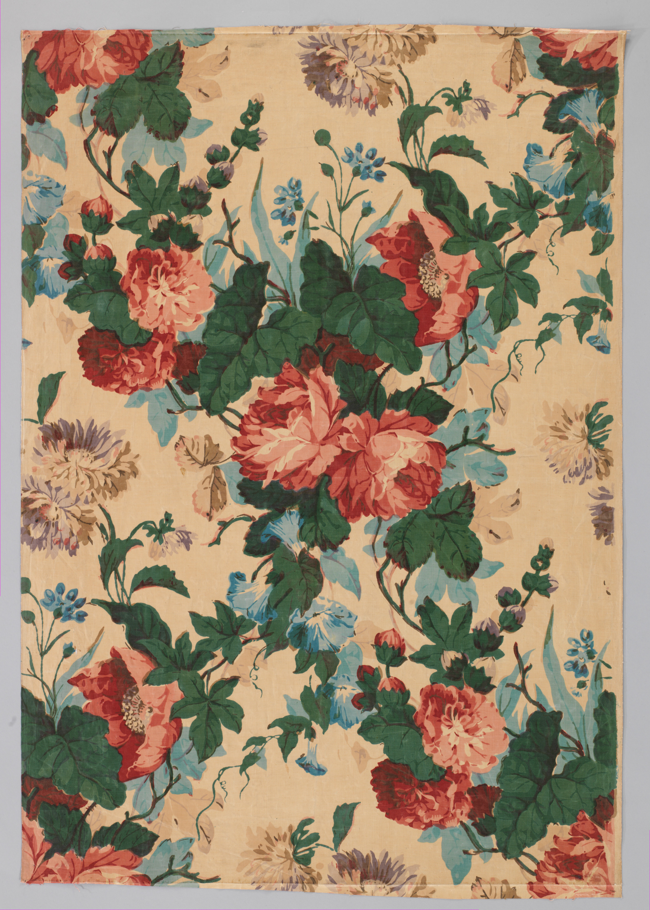 Vintage Floral Print Textile