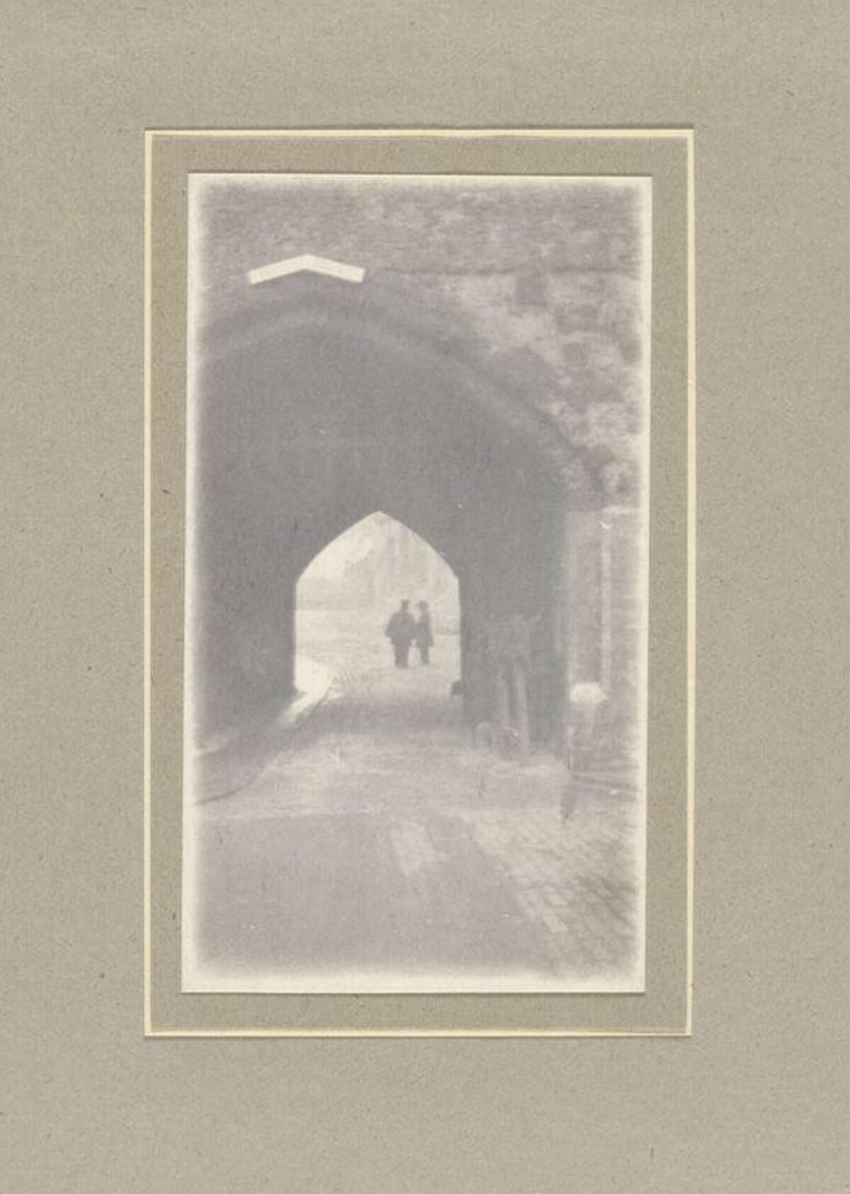 Vintage Stone Arch Gate Scene