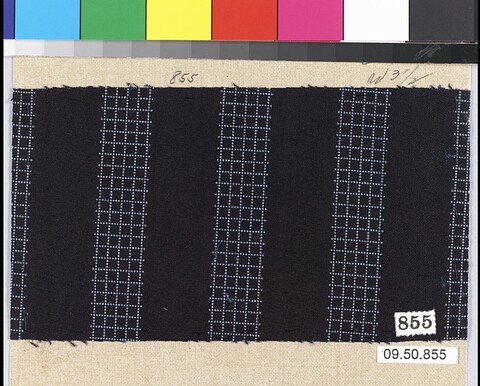 Archived Black Striped Textile Sample