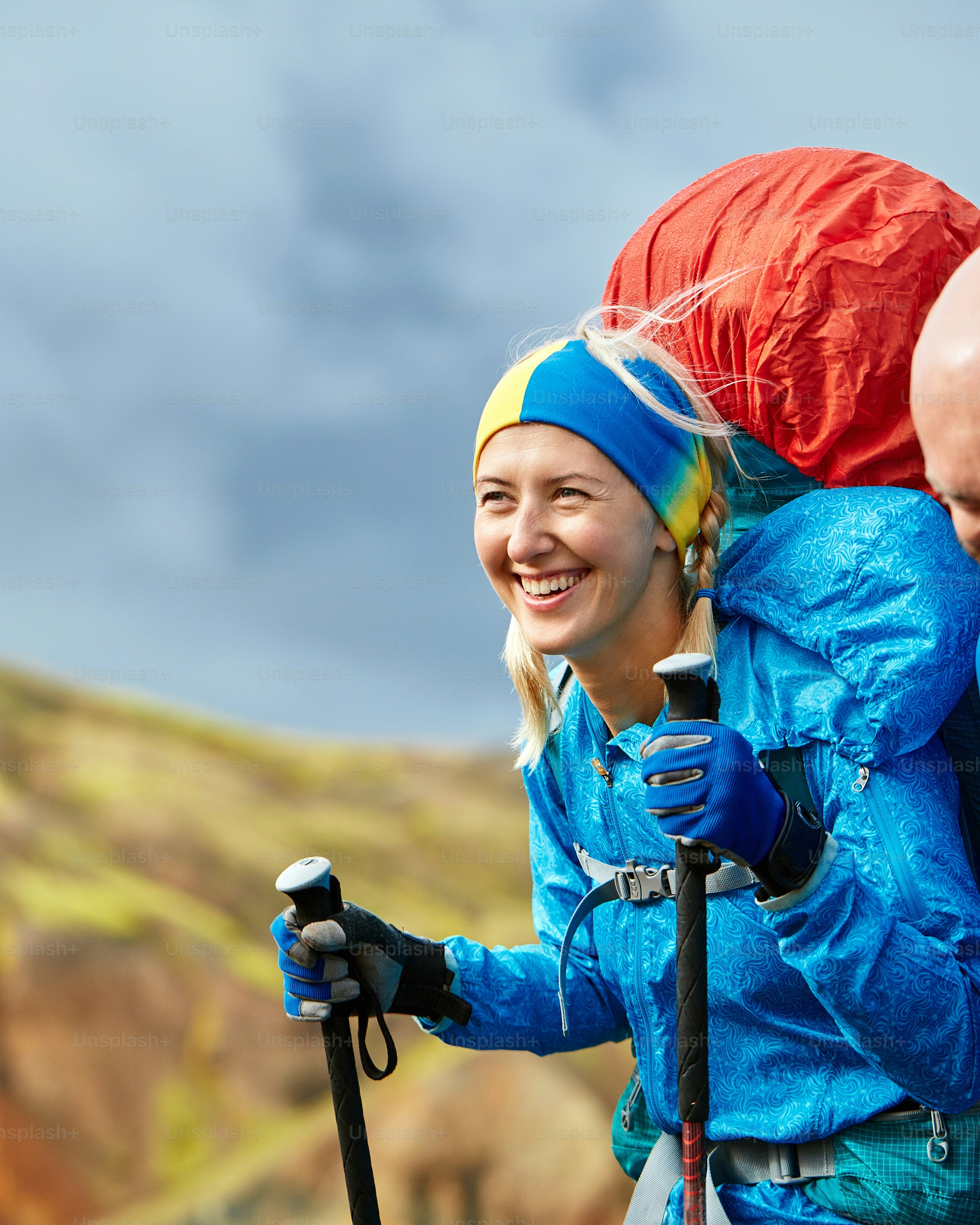 Smiling Female Hiker Outdoors