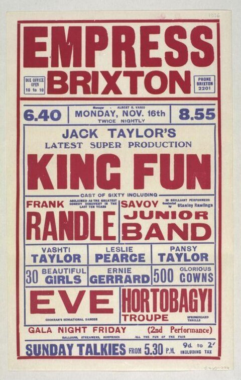 King Fun Show Poster at Empress Brixton
