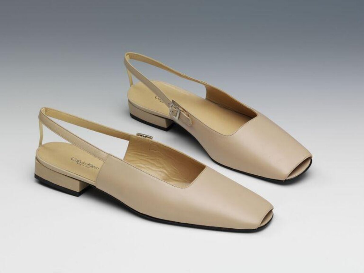 Calvin Klein Beige Slingback Sandals
