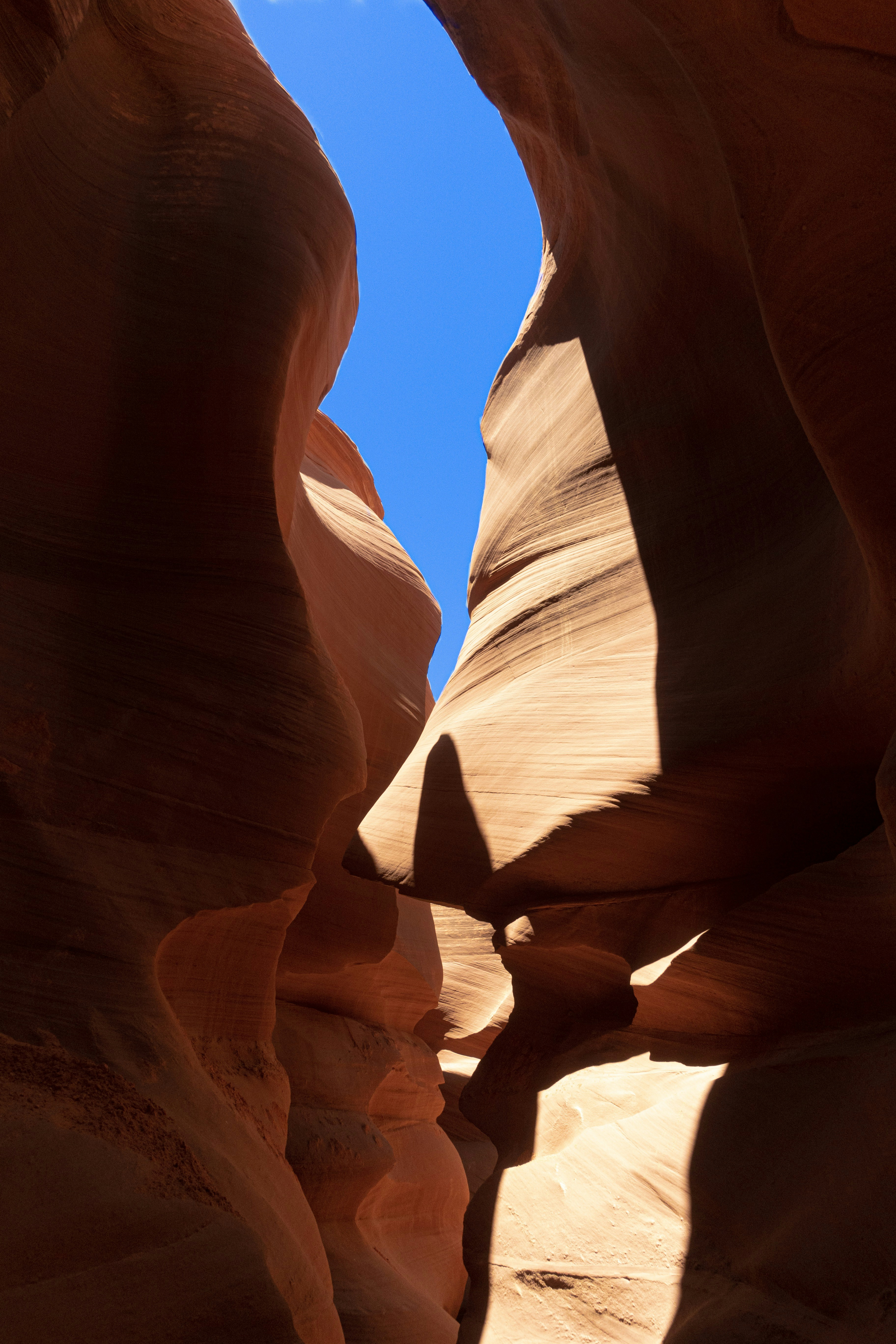 Slot Canyon Blue Sky View
