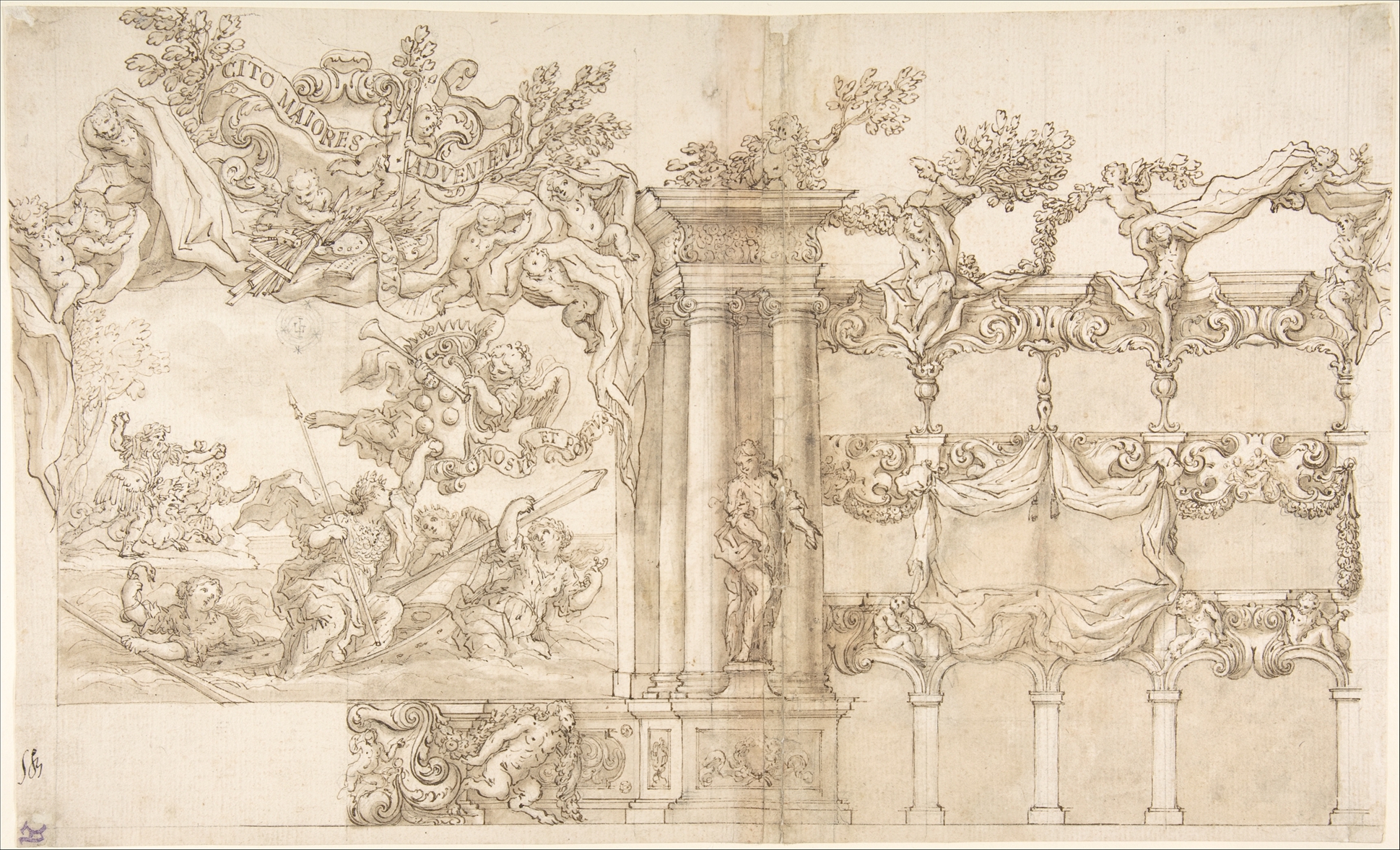 Baroque Architectural Decorative Sketch