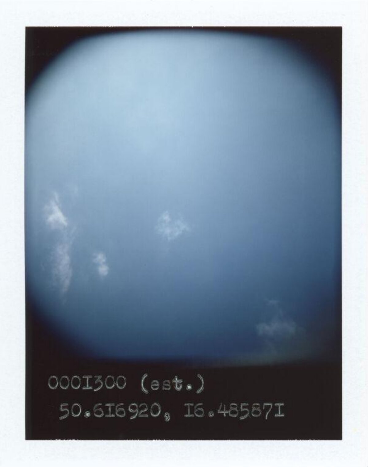 Blue Sky with Scattered Clouds