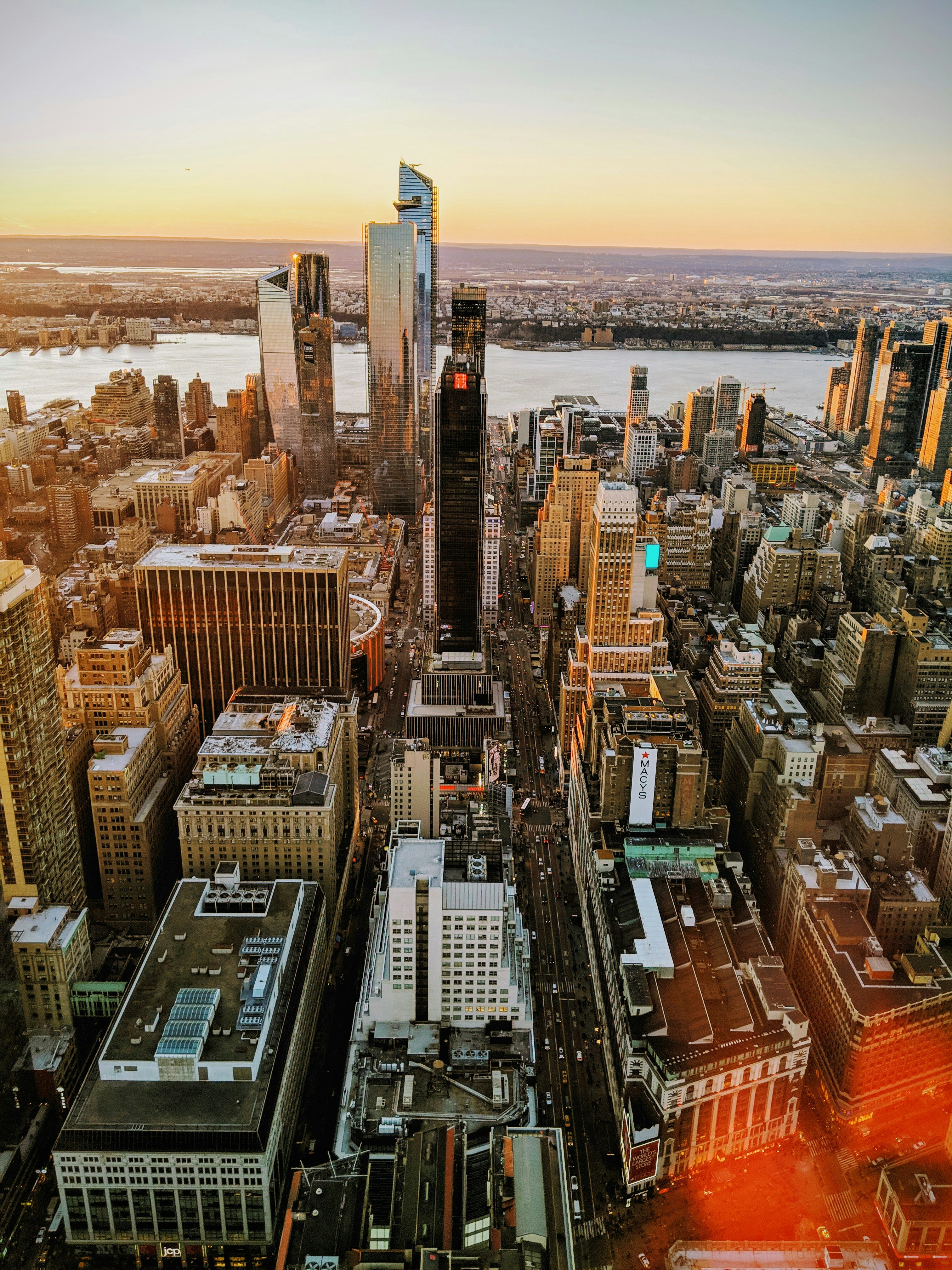 New York Manhattan Sunset Cityscape