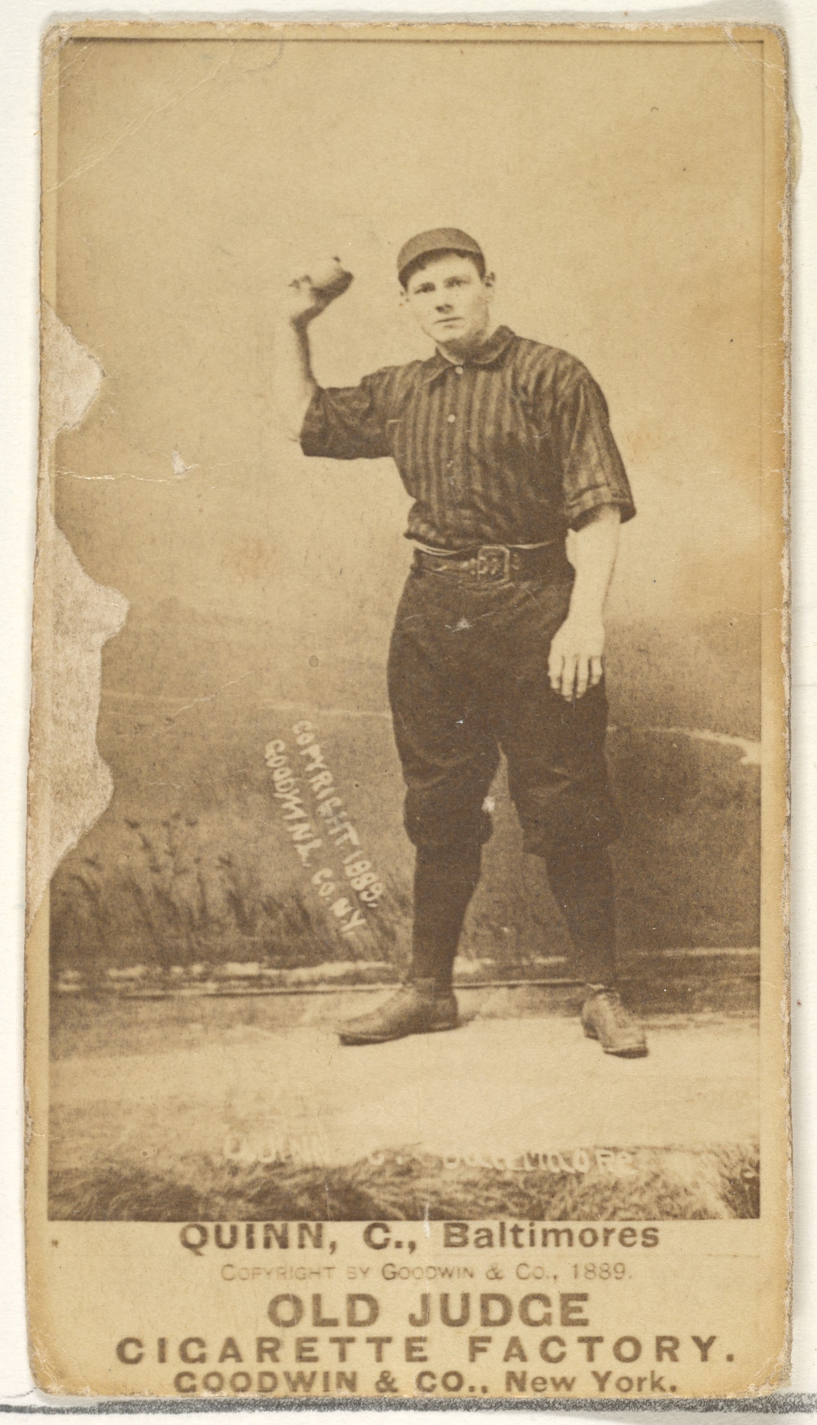 1889 Old Judge Baseball Cigarette Card