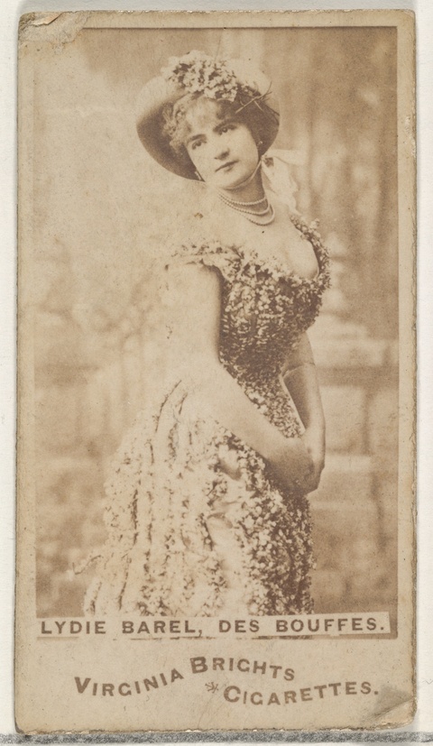 Vintage Cigarette Card of Lydie Barel