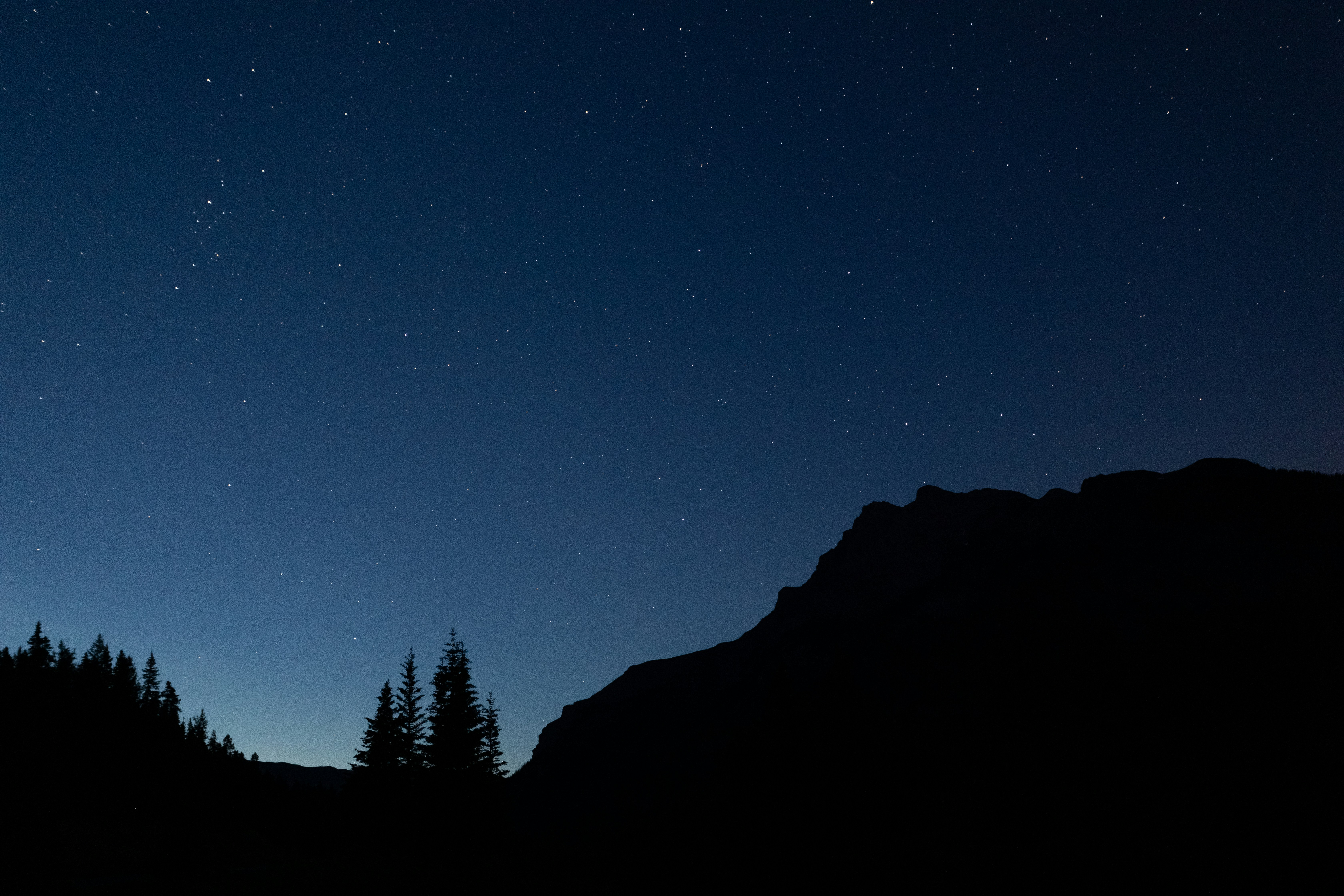 Starry Night Over Mountains