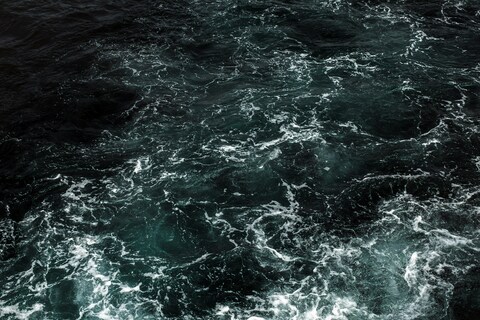 Turbulent Dark Sea Surface