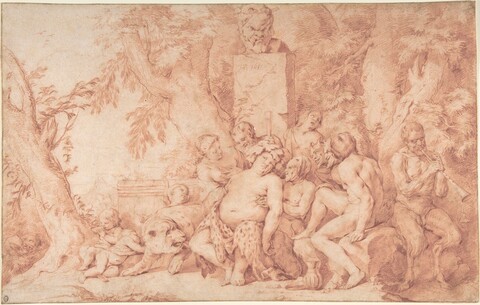 Drunken Silenus Classical Sketch