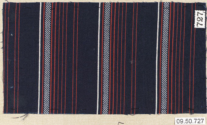 Dark Striped Textile Fabric Swatch