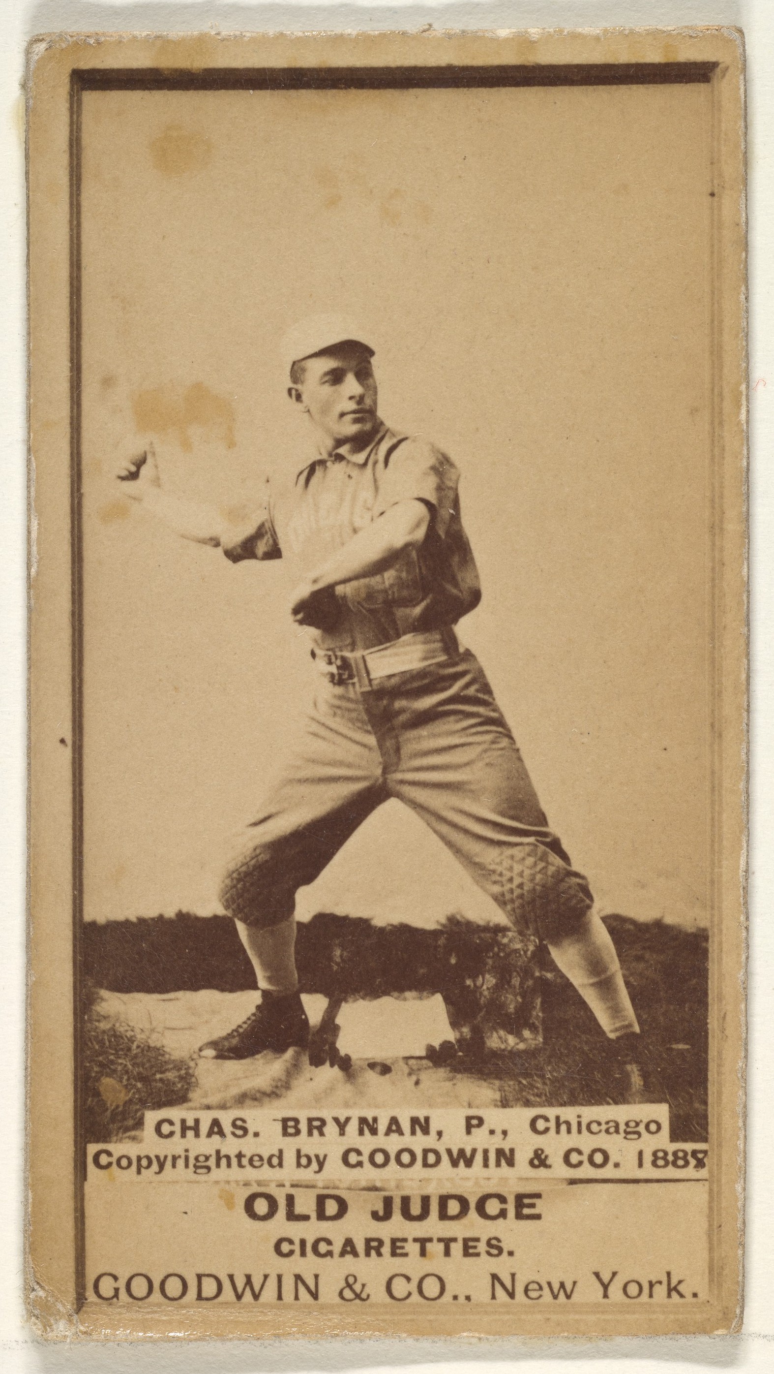 1889 Old Judge Baseball Cigarette Card