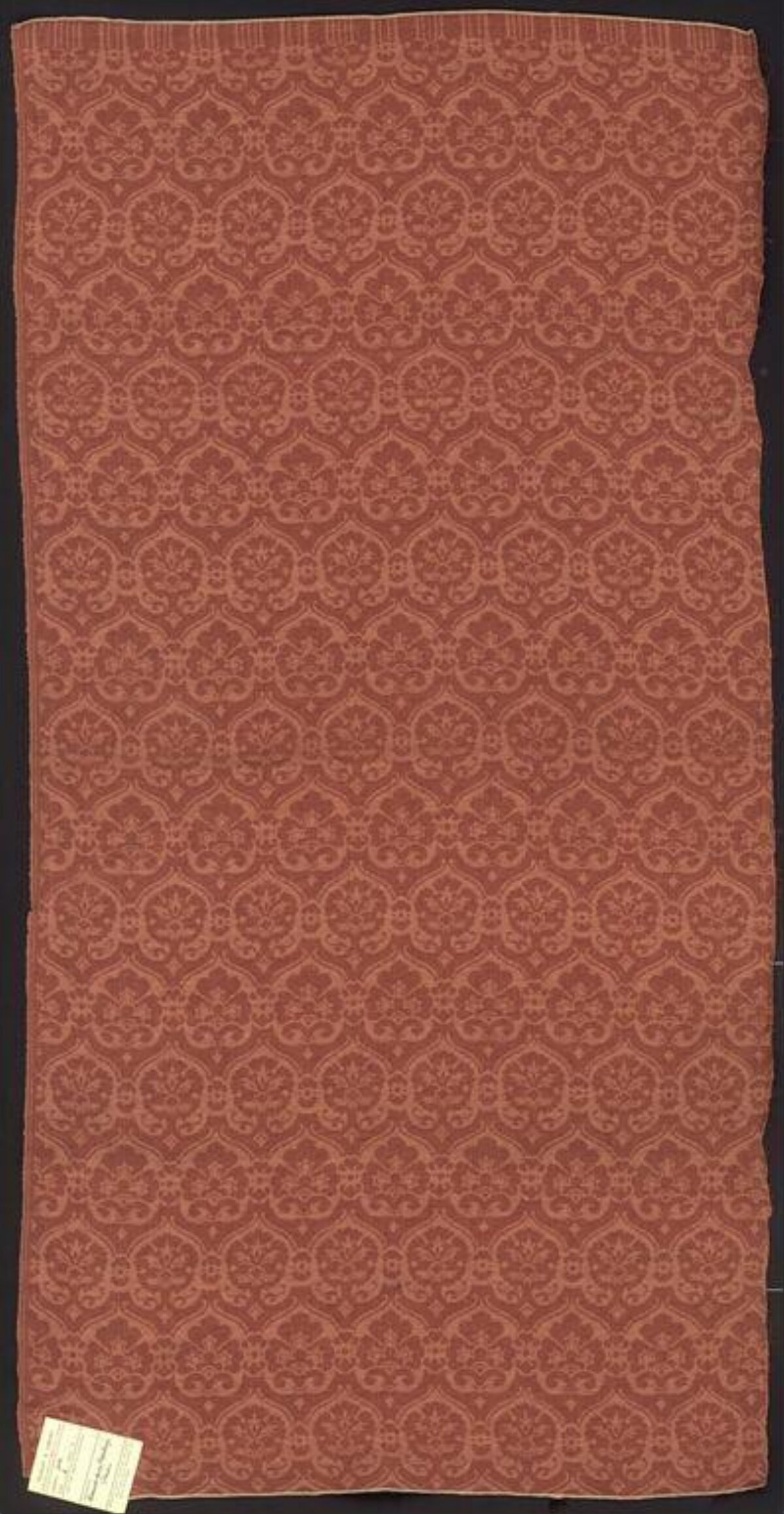 Vintage Red Patterned Textile
