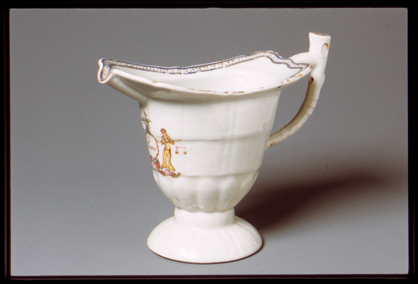 Painted Porcelain Cream Pitcher