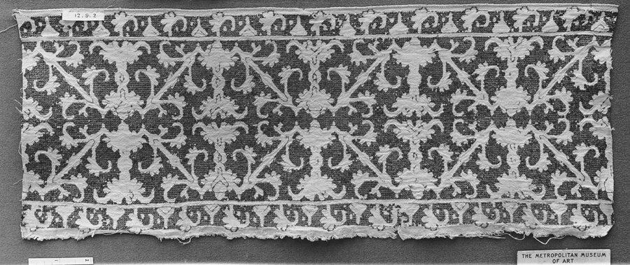 Antique Patterned Woven Textile Fragment