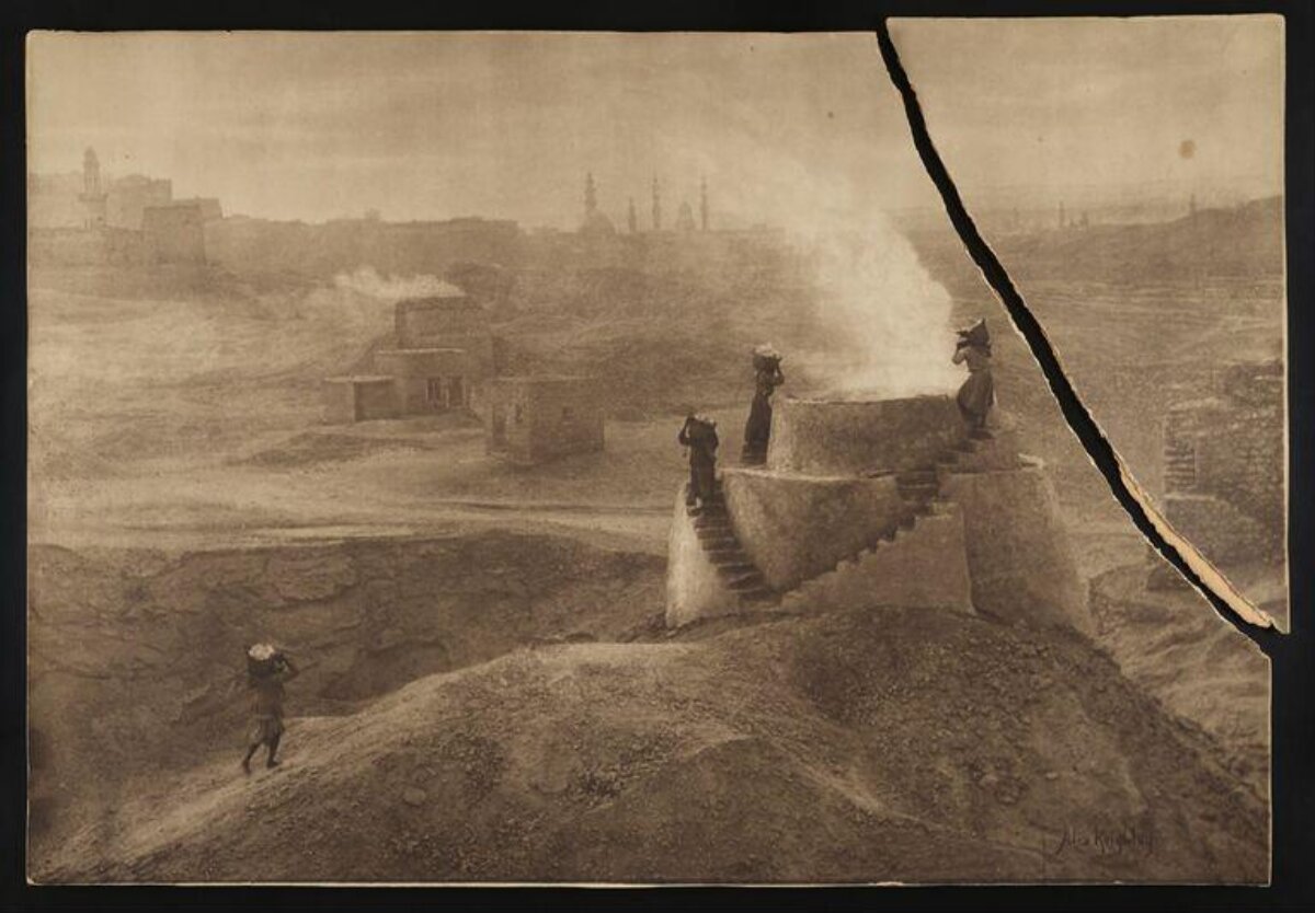 Women Fetching Water at Desert Well