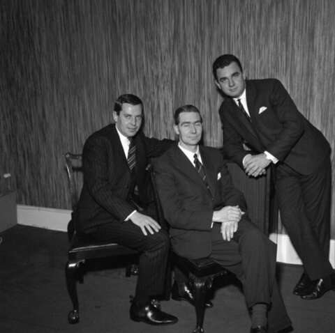 Three Formally Dressed Men Portrait