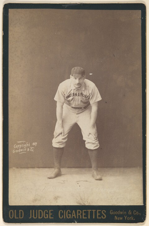 1887 Indianapolis Baseball Player Card