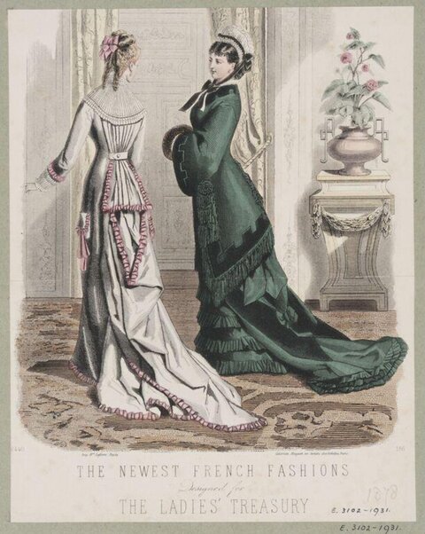 1870s French Women's Fashion Plate