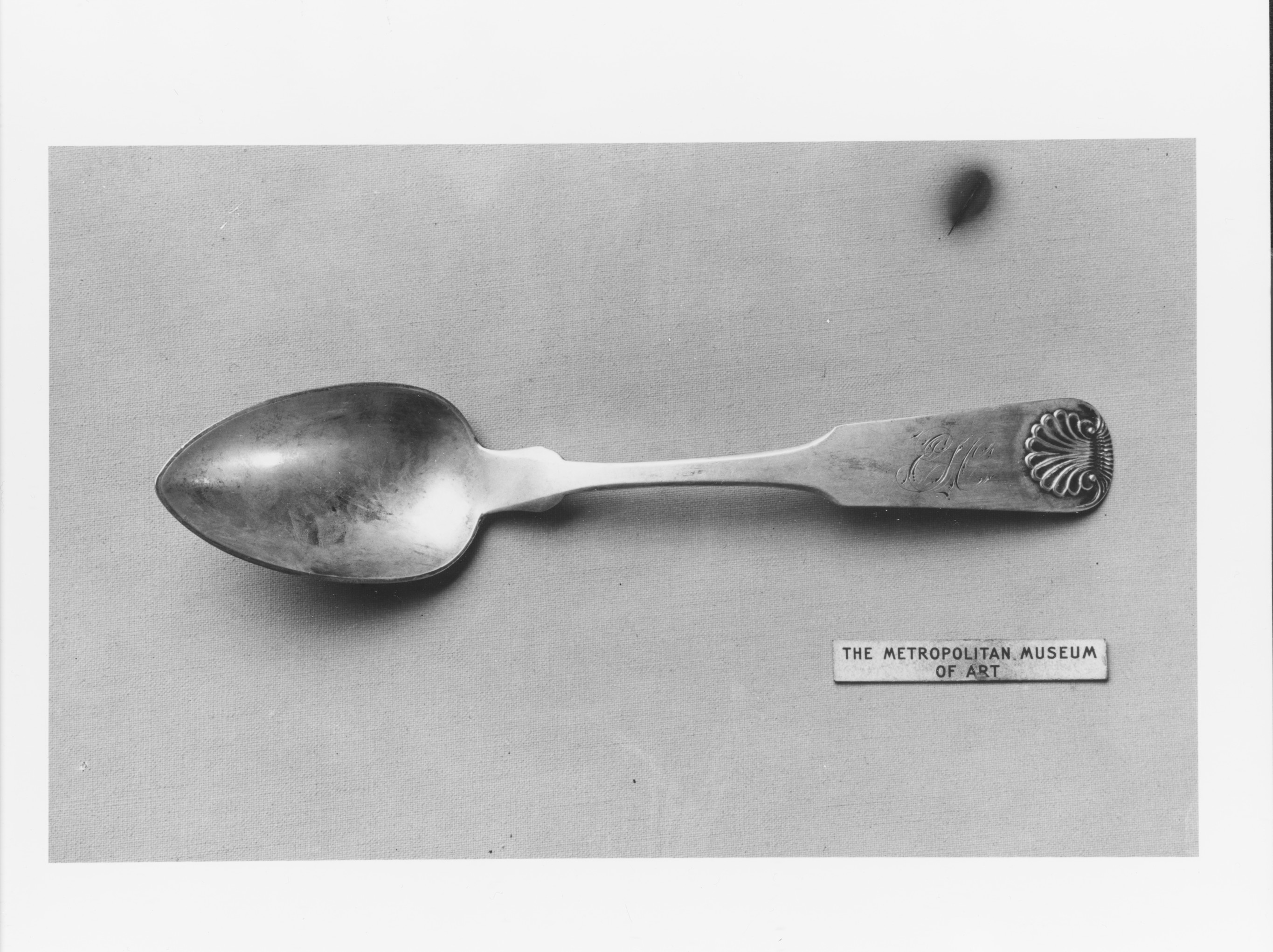 Antique Engraved Silver Spoon