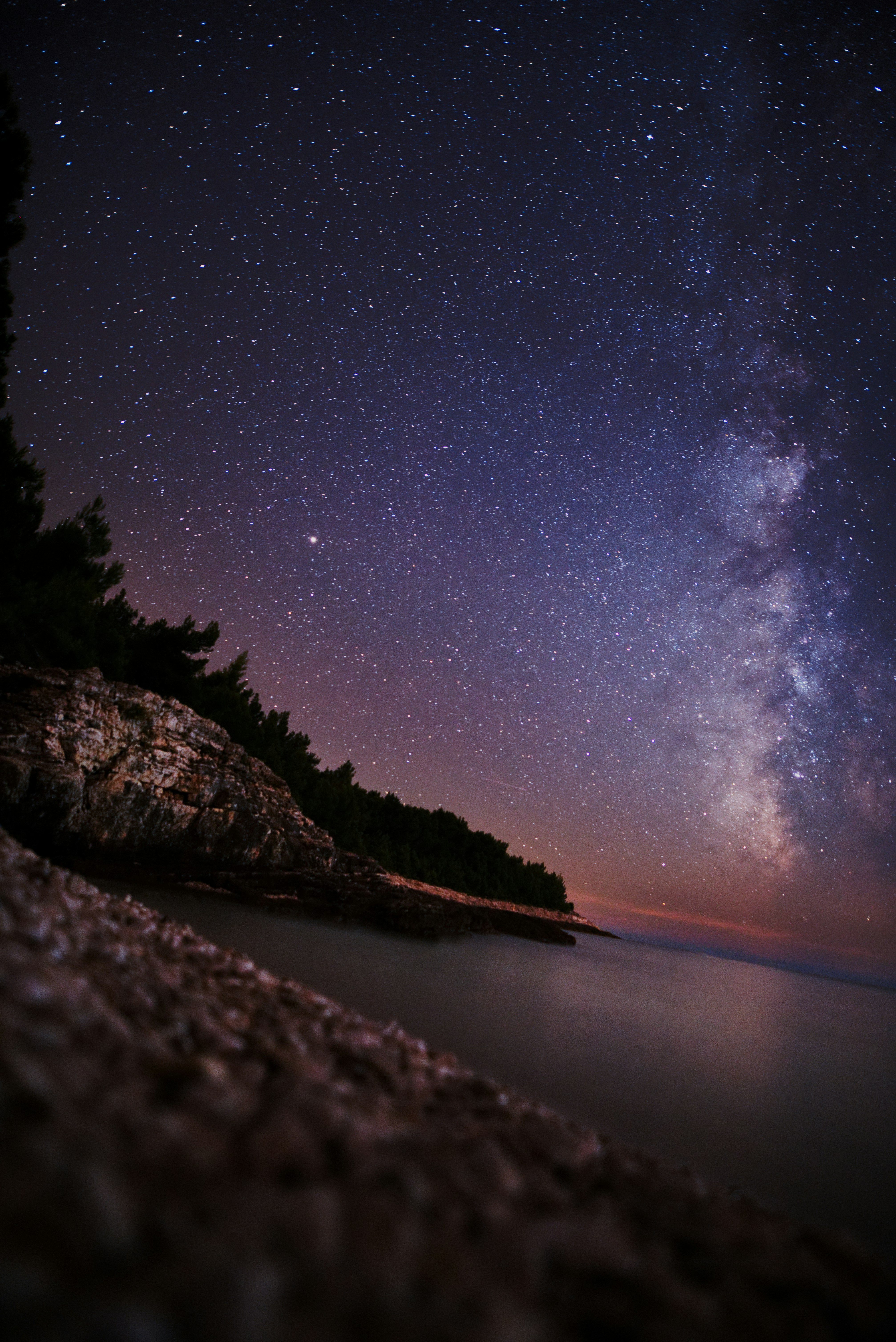 Coastal Night Milky Way View