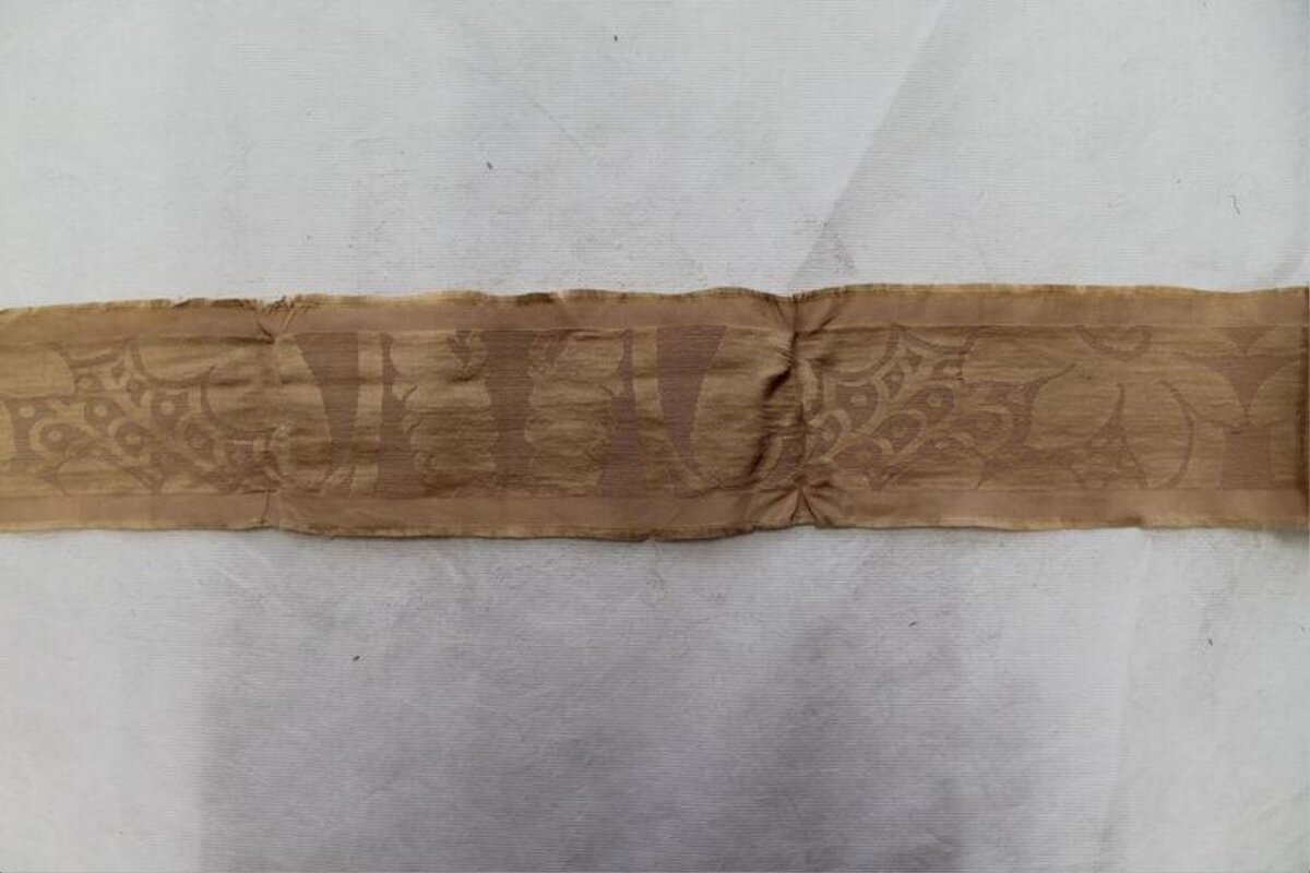 Ancient Patterned Silk Fragment — Texture Backgrounds