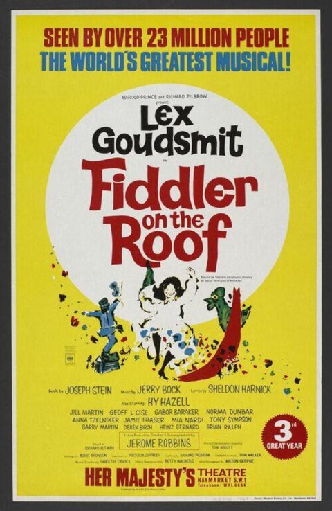 Fiddler on the Roof Musical Poster