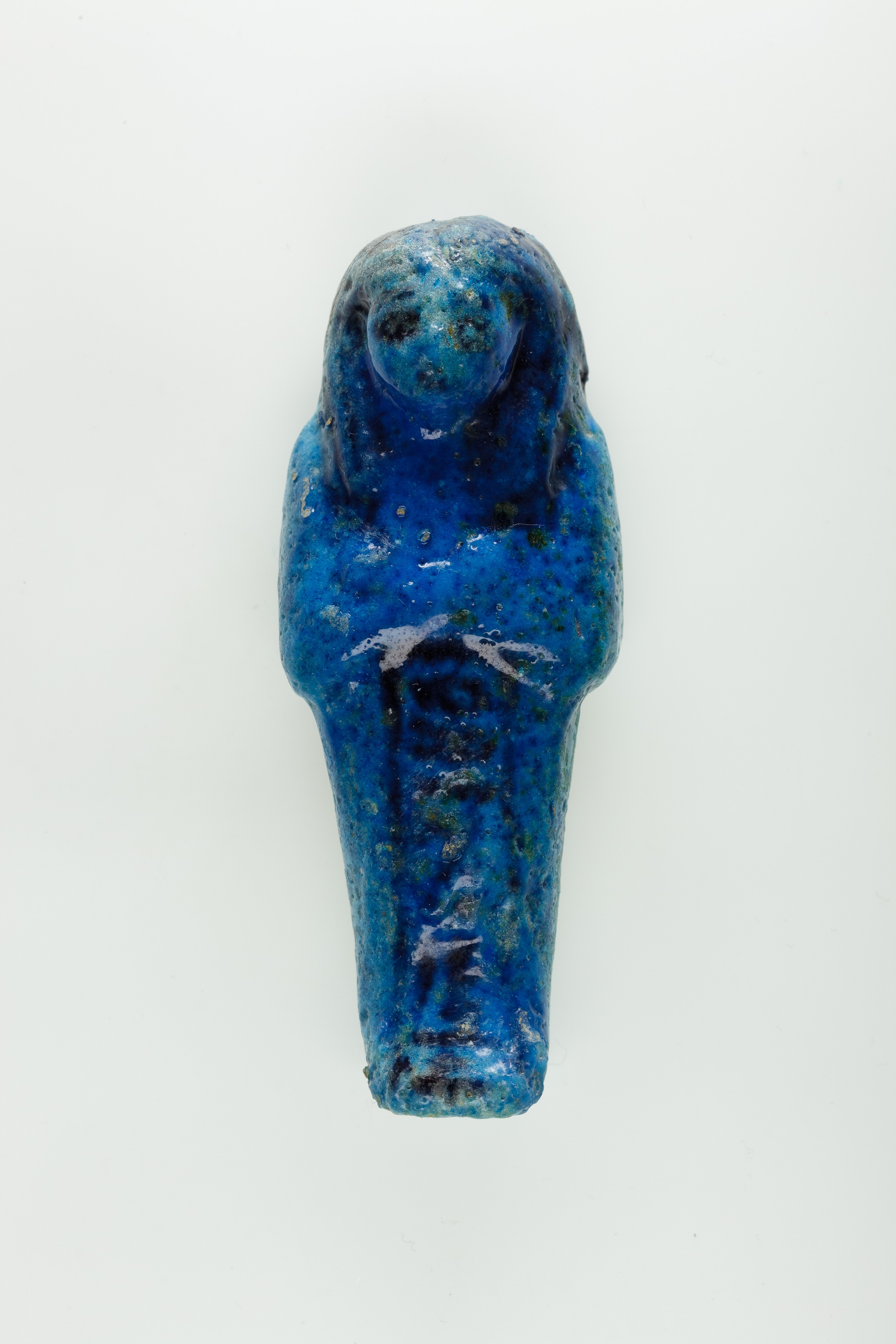 Blue Egyptian Ushabti Figurine
